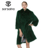 Real Silver Fox Fur Coat Women Long Natural Fur Coat Female Knitted Spring Genuine Fur Overcoat For Ladies Luxury Plus Size 2019 Real Silver Fox Fur Coat Women Long Natural Fur Coat Female Knitted Spring Genuine Fur Overcoat For Ladies Luxury Plus Size 2019