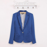Spring Women Blazer Brand Jacket Made Of Cotton Basic Jackets Candy Color Long Sleeve Slim Suit Blazer Female Small Suit WWT7574