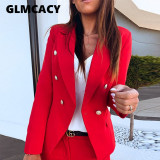 Women Slim Blazers  Autumn Spring Suit Jacket Female Work Office Lady Suit Black Business Notched Blazer Coat