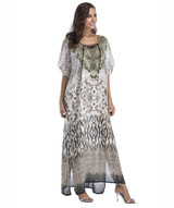 Women Chiffon Beach Dress Summer Covers Up Pareos Sarongs Sexy Bikini Printed Bathing Suit Beach Tunic Swimsuit Robe De Plage