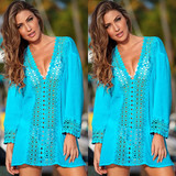 2019 Sexy Solid Hollow Out Cover Ups Women Summer Lace Crochet Bikini Cover Up Swimwear Beachwear Bathing Suit Beach Dress Tops 2019 Sexy Solid Hollow Out Cover Ups Women Summer Lace Crochet Bikini Cover Up Swimwear Beachwear Bathing Suit Beach Dress Tops
