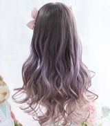 Cultured Sophisticated Brown/Purple Wig