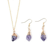 Lucky Stone Pendant/Earring Set