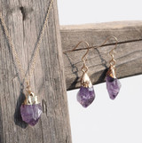 Lucky Stone Pendant/Earring Set