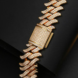 CZ Men Bracelet Rapper Miami Cuban Chain For Men's Hip Hop Jewelry