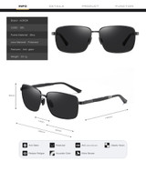 New Men's Metal Polarized Sunglasses Driver