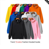 Male Casual Hoodies Sweatshirts Men's Solid Color Hoodies Sweatshirt