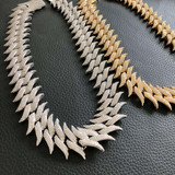 hip hop jewelry 30mm Spiked Cuban chain