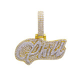 Trendy 925 Sterling Silver Jewelry Men Hip Hop Jewelry 18k gold