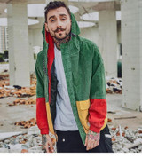 COLOR BLOCK CORDUROY JACKET