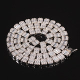 Single Row CZ Tennis Necklace (8.6mm)