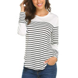 T Shirt Striped Long Sleeve Tops For Women 2019 Tshirt Streetwear Tops Tunic Ladies Tee Shirt Womens Clothing