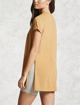 Streetwear T Shirt Women Side Split Tees Casual Summer Tee Shirt Womens Maxi Slit T-shirt Tops Womens Clothing Streetwear T Shirt Women Side Split Tees Casual Summer Tee Shirt Womens Maxi Slit T-shirt Tops Womens Clothing
