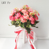 LKY Fr Bridal Bouquet Artificial Roses Wedding Bouquet for Bridesmaids Bride Wedding Flowers Bridal Bouquet Marriage Accessories LKY Fr Bridal Bouquet Artificial Roses Wedding Bouquet for Bridesmaids Bride Wedding Flowers Bridal Bouquet Marriage Accessories