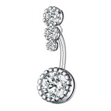 Rhinestone Dangle Belly Button Waist Chain