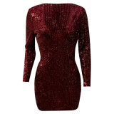 Summer Sequin Dress Women V Neck Long Sleeve Glitter Sequins Slim Pencil Party Bodycon Dresses Elegant Mini Dress Vestidos Robe Summer Sequin Dress Women V Neck Long Sleeve Glitter Sequins Slim Pencil Party Bodycon Dresses Elegant Mini Dress Vestidos Robe