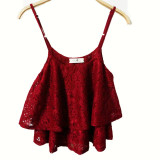 Sexy Women Lace Floral Crop Top Bralette Bralet Bra Bustier Cami Blouse Tank Tops  H5