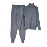 Knitted Tracksuit Two Piece Set