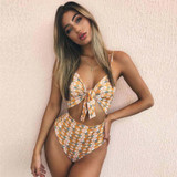 New Arrival Women's Piece Of Swimsuit Floral Bowknot Bikini Swimwear Beachwear Bathing Suit Women's Swimsuits Bather Swimwears
