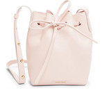 MANSURSTUDIOS bucket bag, mansur women split leather shoulder bag