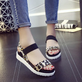Women Sandals  Shoes Peep-toe Slip On Flat Sandals For Woman