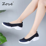 Women Flats Sneakers Shoes Breathable Mesh Walking Sneakers Ladies Woman Slip On Ballet Loafers