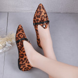 Women Flats Leopard Soft Loafers Shoes