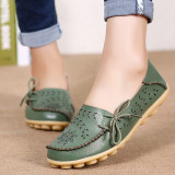 Women Flats Women Genuine Leather Shoes