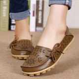 Women Flats Women Genuine Leather Shoes