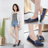 Women Shoes Plus Size Flat Shoes Women Genuine Leather Loafers