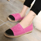Canvas Shoes Women Slip On Espadrilles Woman Comfortable Round Toe Loafers