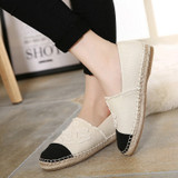 Canvas Shoes Women Slip On Espadrilles Woman Comfortable Round Toe Loafers
