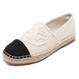 Canvas Shoes Women Slip On Espadrilles Woman Comfortable Round Toe Loafers