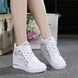 Women Shoes Woman Breathable Mesh Sneakers Flats Lace Loafers