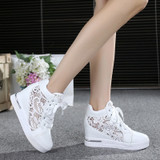 Women Shoes Woman Breathable Mesh Sneakers Flats Lace Loafers