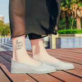 New Women's Shoes Flat Casual Shoes Woman Mesh Breathable Hollow Loafers