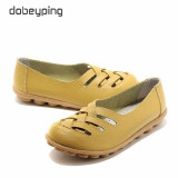 New Women's Casual Shoes Genuine Leather Woman Loafers