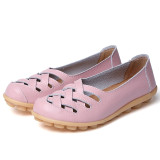 Women Flat  Genuine Leather Shoes Woman Loafers