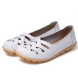 Women Flat  Genuine Leather Shoes Woman Loafers
