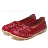 Women Flat  Genuine Leather Shoes Woman Loafers