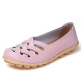 Women Flat  Genuine Leather Shoes Woman Loafers