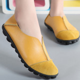 Women's Genuine leather Cow Leather Flats shoes Soft Ladies Loafers