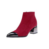 Square Heel Boots Women Winter Chelsea Boots