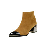Square Heel Boots Women Winter Chelsea Boots