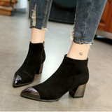 Square Heel Boots Women Winter Chelsea Boots