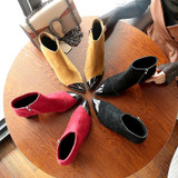 Square Heel Boots Women Winter Chelsea Boots