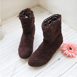 summer boots   with the new shoes lace openwork crochet boots