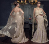 Lace Appliques Wedding Dress For Mothers/Mother of Bride/Groom V-neck Plus Size
