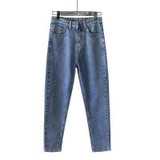 Boyfriends Straight Denim Pants Women Jeans Vintage Retro Loose Skinny Jeans Cool High Waist Black Jeans Ladies Plus Size Pants