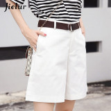 Jielur Korean Fashion Casual Summer Shorts Women Loose Wide Leg Pantalon Femme Belt Green White High Waist Shorts Female S-XXL Jielur Korean Fashion Casual Summer Shorts Women Loose Wide Leg Pantalon Femme Belt Green White High Waist Shorts Female S-XXL